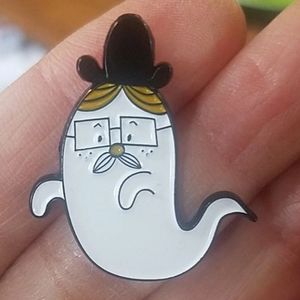 *2 for $13* Spooky Gentleman Ghost Enamel Pin